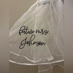 “Future Mrs. Johnson” Veil